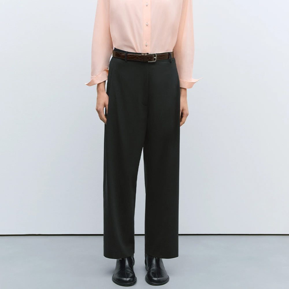 Cordera - Pantalon Wide Leg - Noir