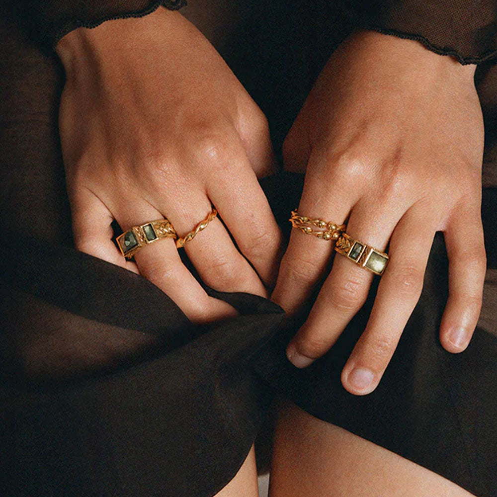LA2L - Bague Jasmine Torsade - Or