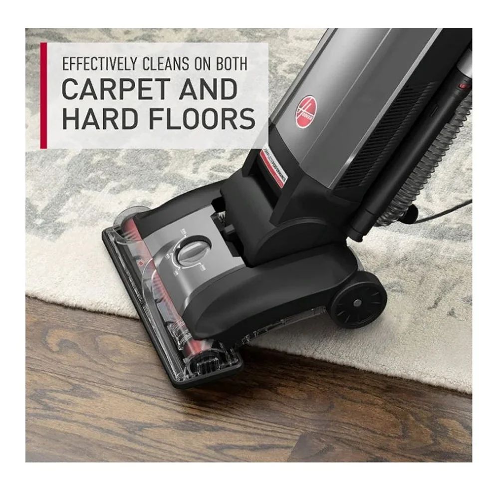 Hoover Bagged Upright Vacuum, Advanced Complete Performance, Pet Friendly, Powerful Suction, Extended Reach, 2-in-1 Pet Tool, Dusting Brush, Crevice & Upholstery Tool, UH30650PC, Grey
