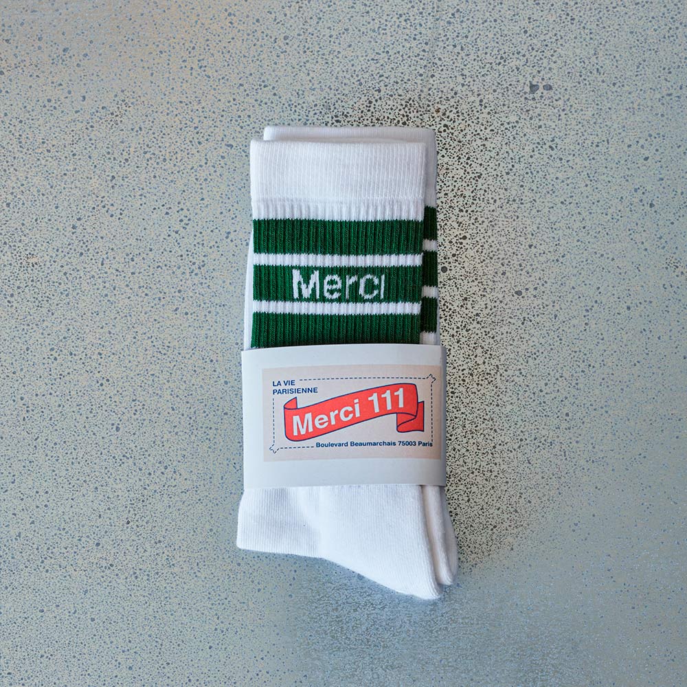 Merci - Chaussettes en coton - Vertman