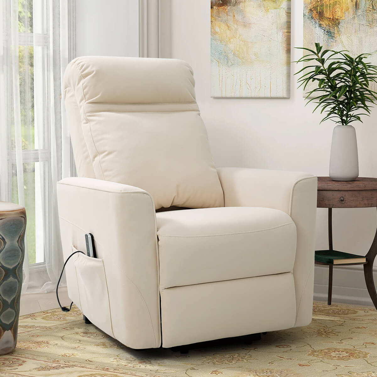 Power Lift Chair with Kneading Massage, Fabric
