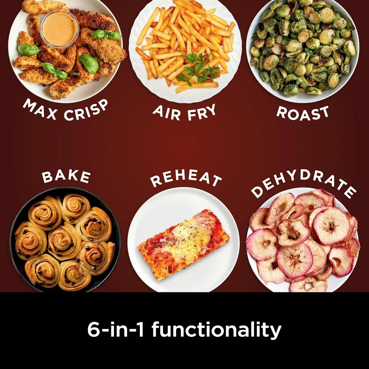 Ninja Air Fryer Pro 5-quart 4-in-1 air fryer that air fries bakes reheats and dehydrates