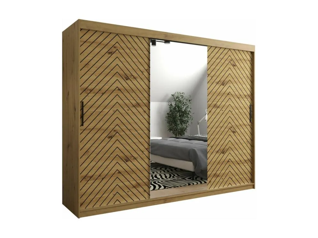 Armario Alkifurniturees 317 Alkifurniturees Artisan  Negro 200x250x62cm Puertas de armario - Correderas ZAJV54668
