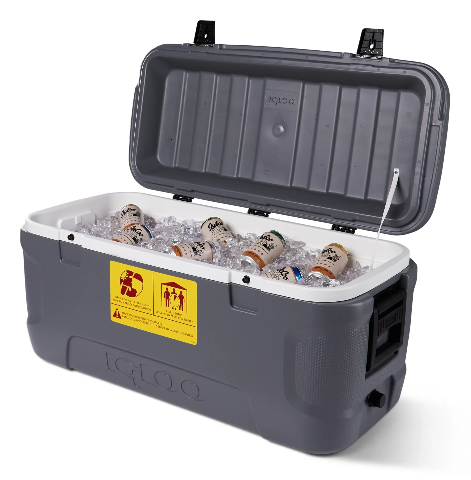 Igloo Workman Series Chest Cooler, 120 qt, Gray - Image 3 Igloo Workman Series Chest Cooler, 120 qt, Gray - Image 3