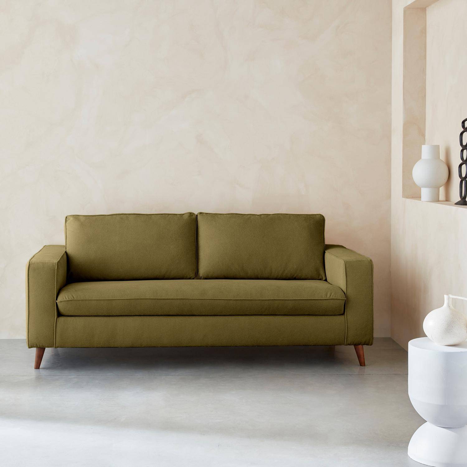 Gustave - Sofá cama con colchón de 12cm,  3 plazas