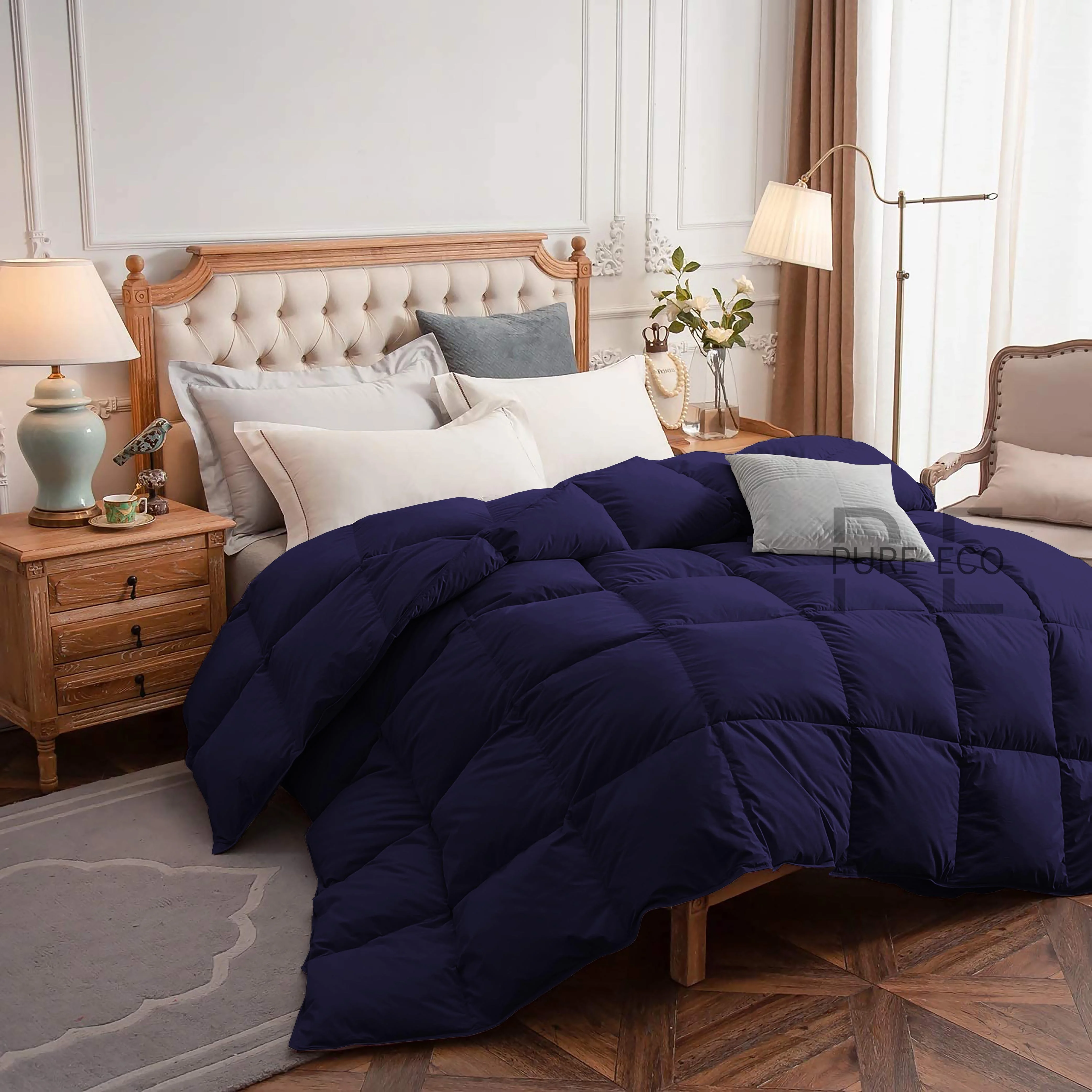 Ayanshi Hotel Bedding Comforter Twin Size, Duvet Insert, Quilted Comforter with Corner Tabs, All Season Lightweight Quilt, Down Alternative Hotel Comforter Twin Size 68X90 Baby Pink - Image 49
