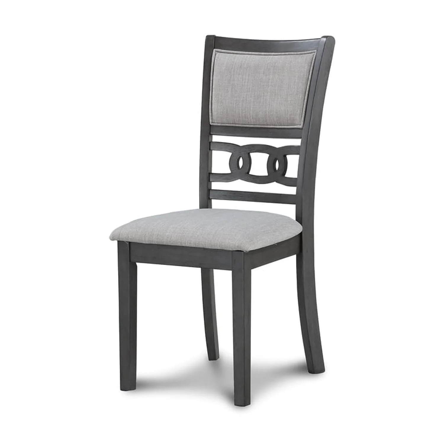 New Classic Gia 3 Piece Contemporary Rubberwood Dining Table Set, Gray - Image 5