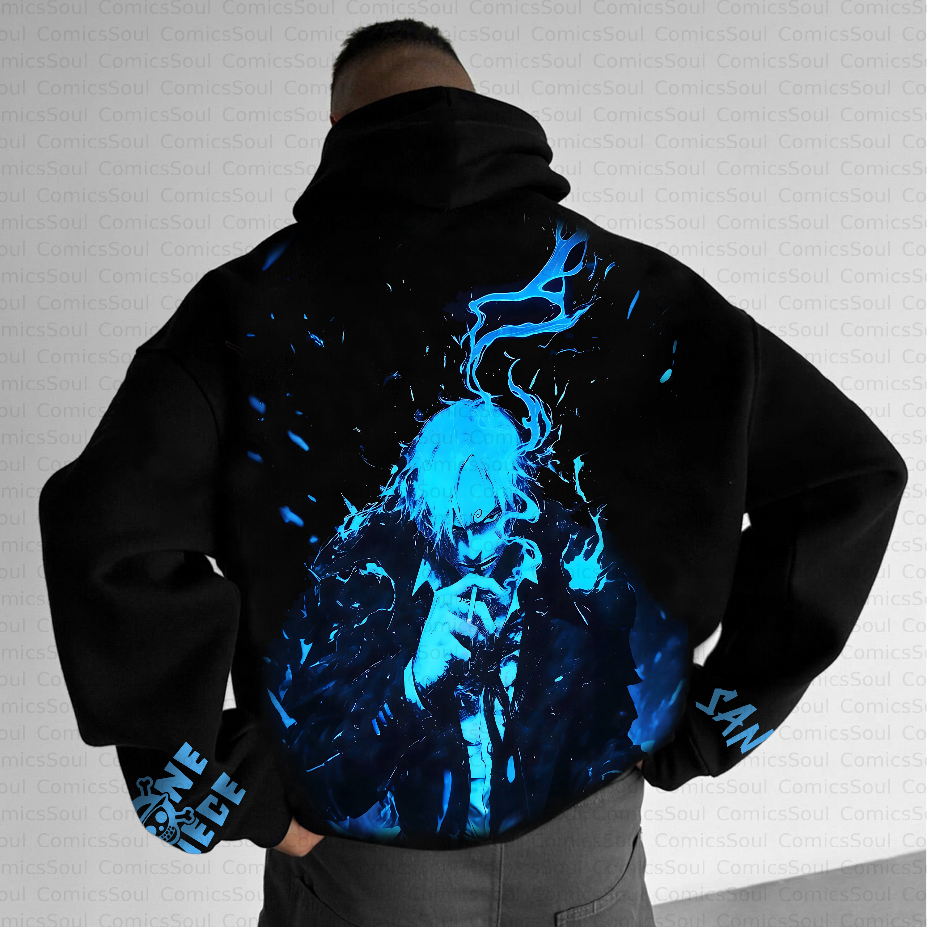 Unisex Anime Inspired Vintage Plush Hoodie