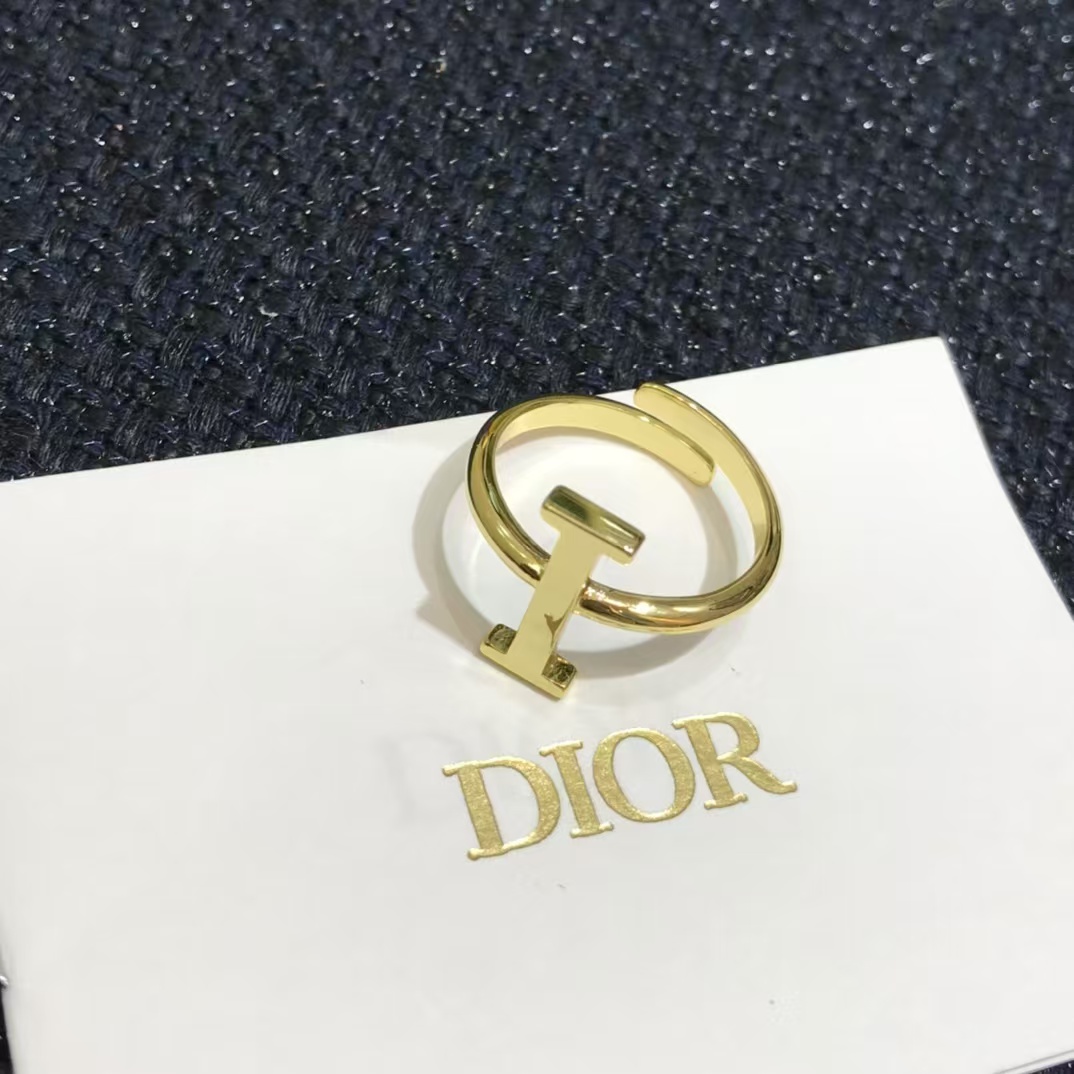Dior Separate Letters Rings - 4 Pieces - Original Replica Club