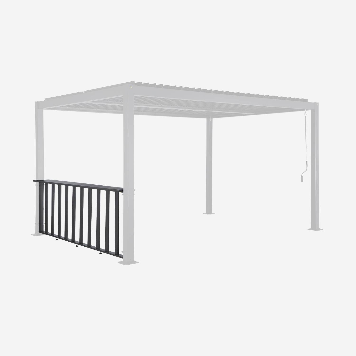 Palace barra 3m - Barra de para pérgola bioclimática de aluminio, 3m