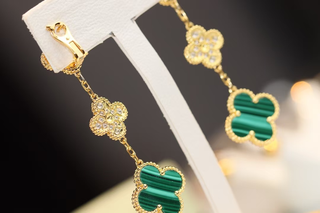 VCA Magic Alhambra Earrings 3 Motifs - Original Replica Club
