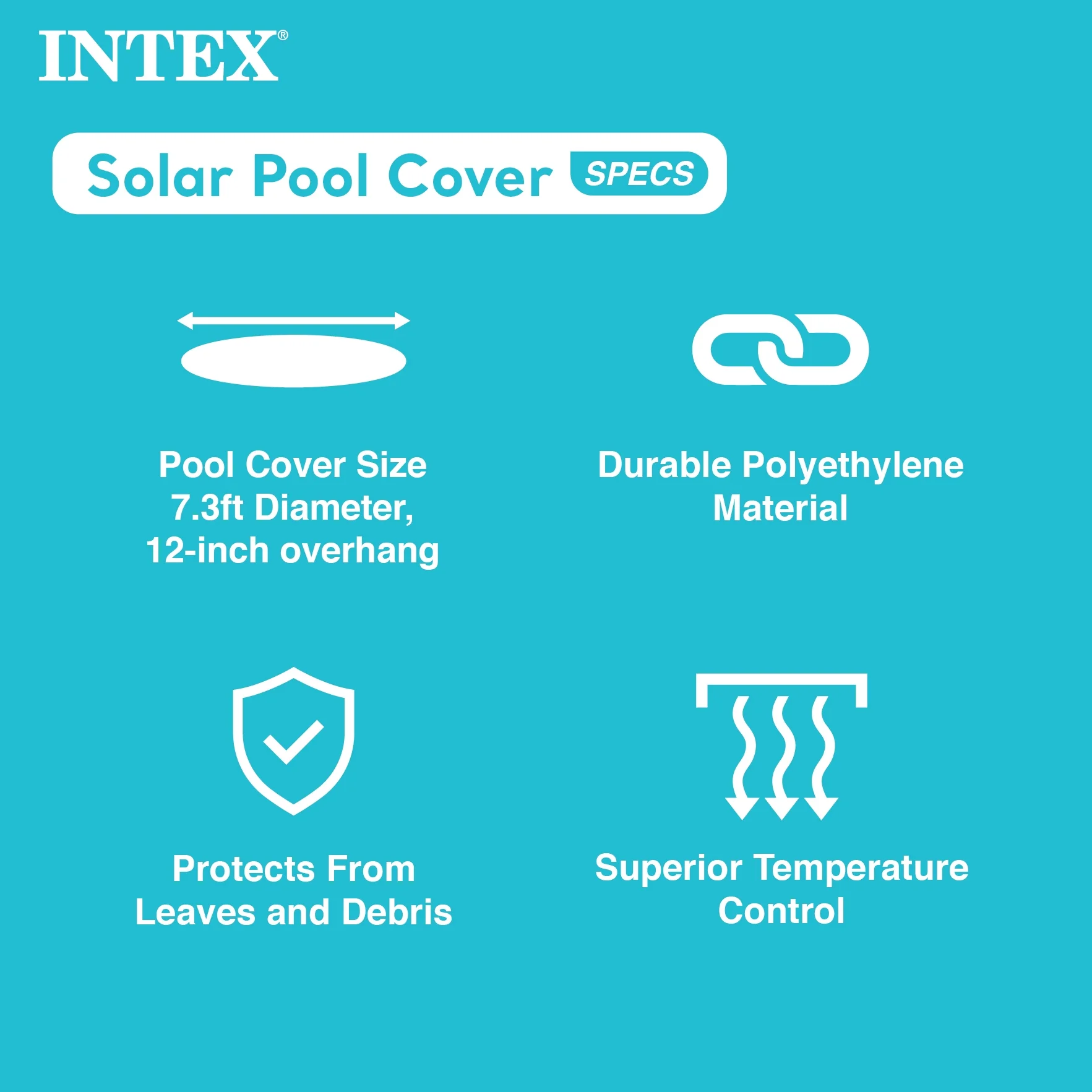 Intex Swim Center Round Inflatable Outdoor Lounge Pool with Pool Cover - Image 6
