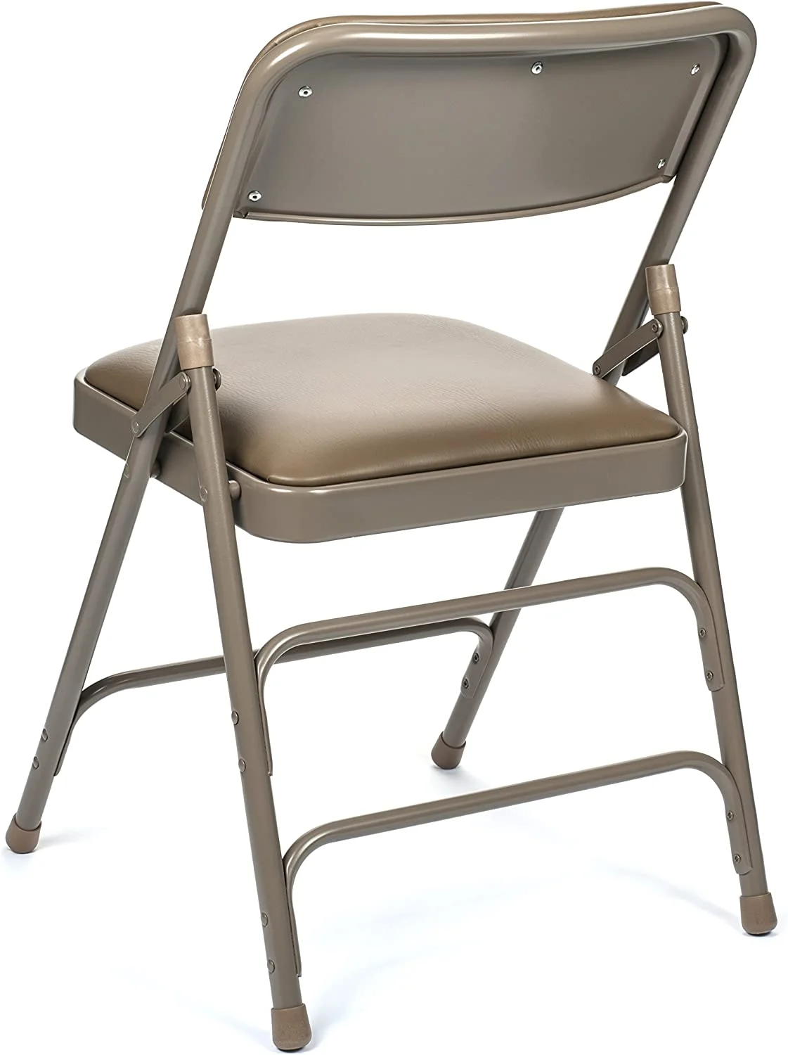 5pc. XL Series Folding Card Table and Triple Braced Vinyl Padded Chair Set, Commercial Quality, Grey - Image 14