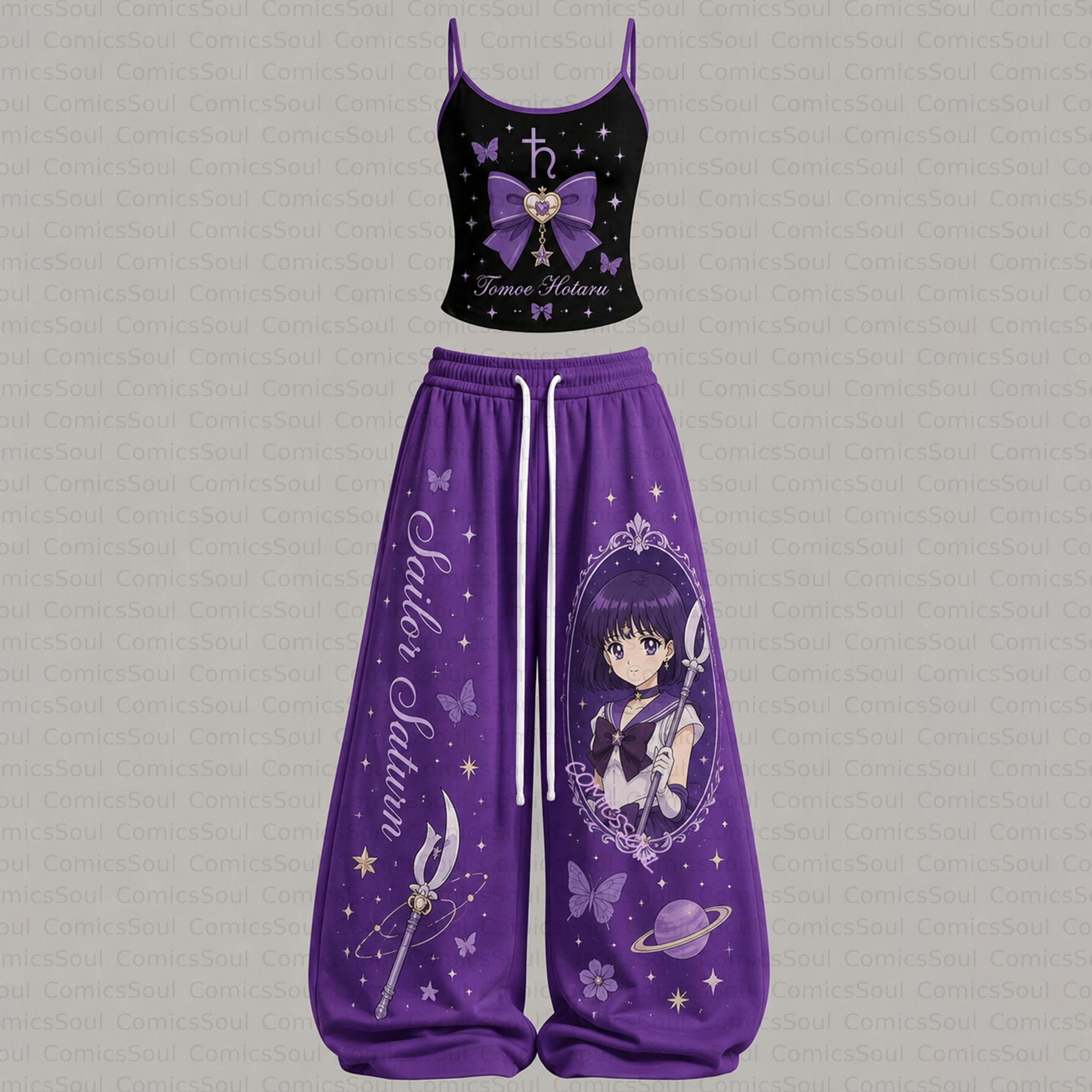 Sailor Moon Top & Elasticated Trousers Two-Piece Set
