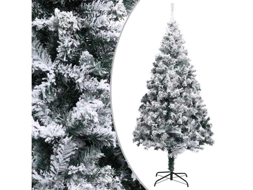Árbol de Navidad artificial con nieve PVC verde 300 cm