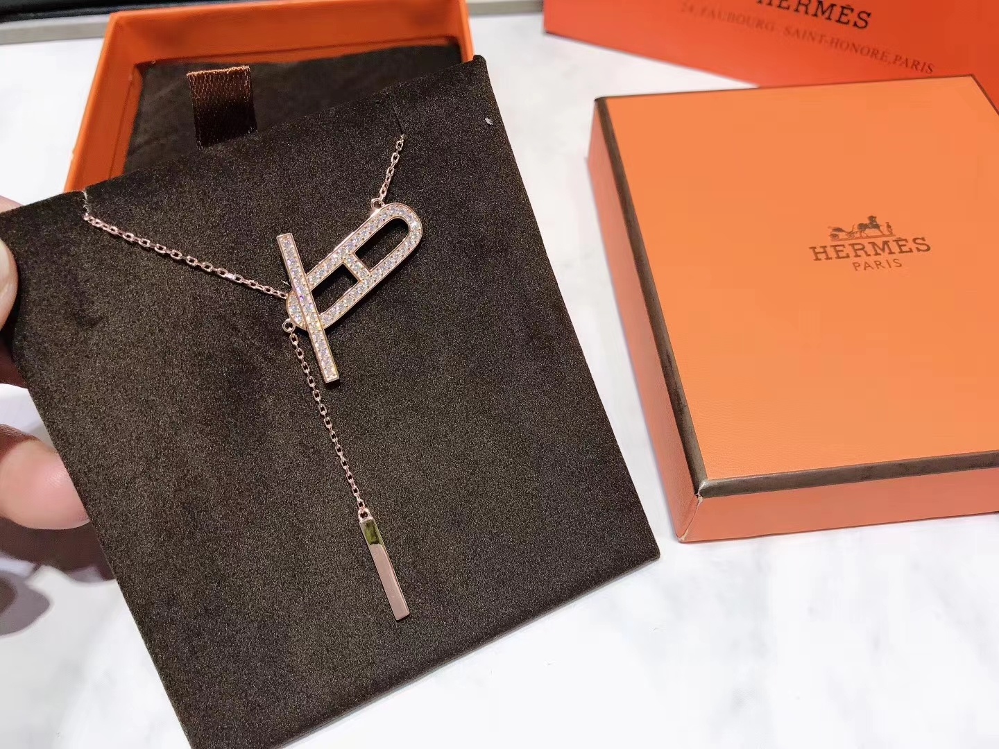 Hermes Hot Sale Pig Nose Necklace - Original Replica Club