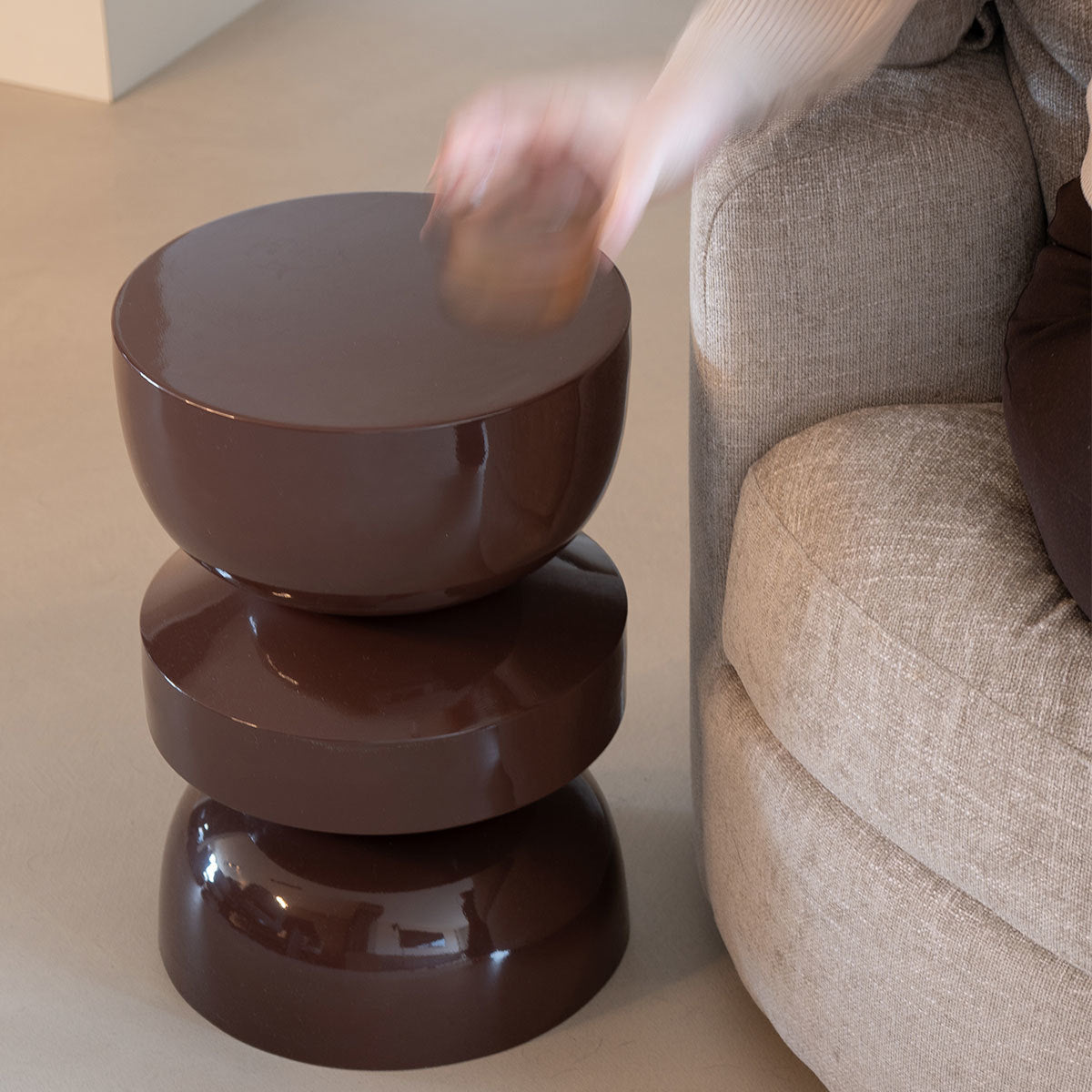 Kick bijzettafel Esra - Bruin