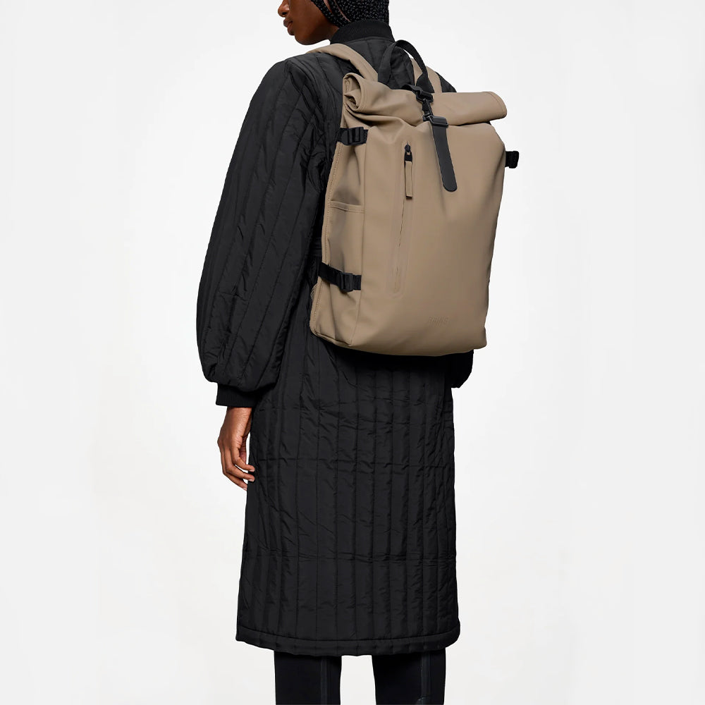 Rains - Sac Rolltop Rucksack - Beige