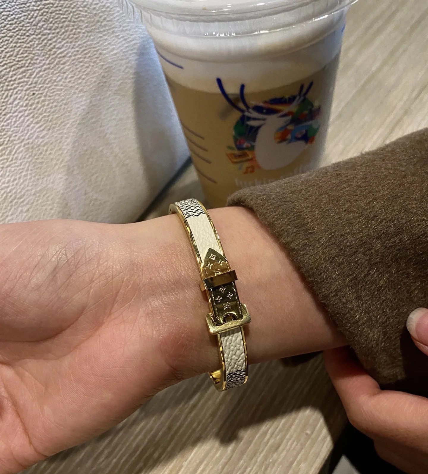 Louis Vuitton Leather Bangle Bracelet - Original Replica Club