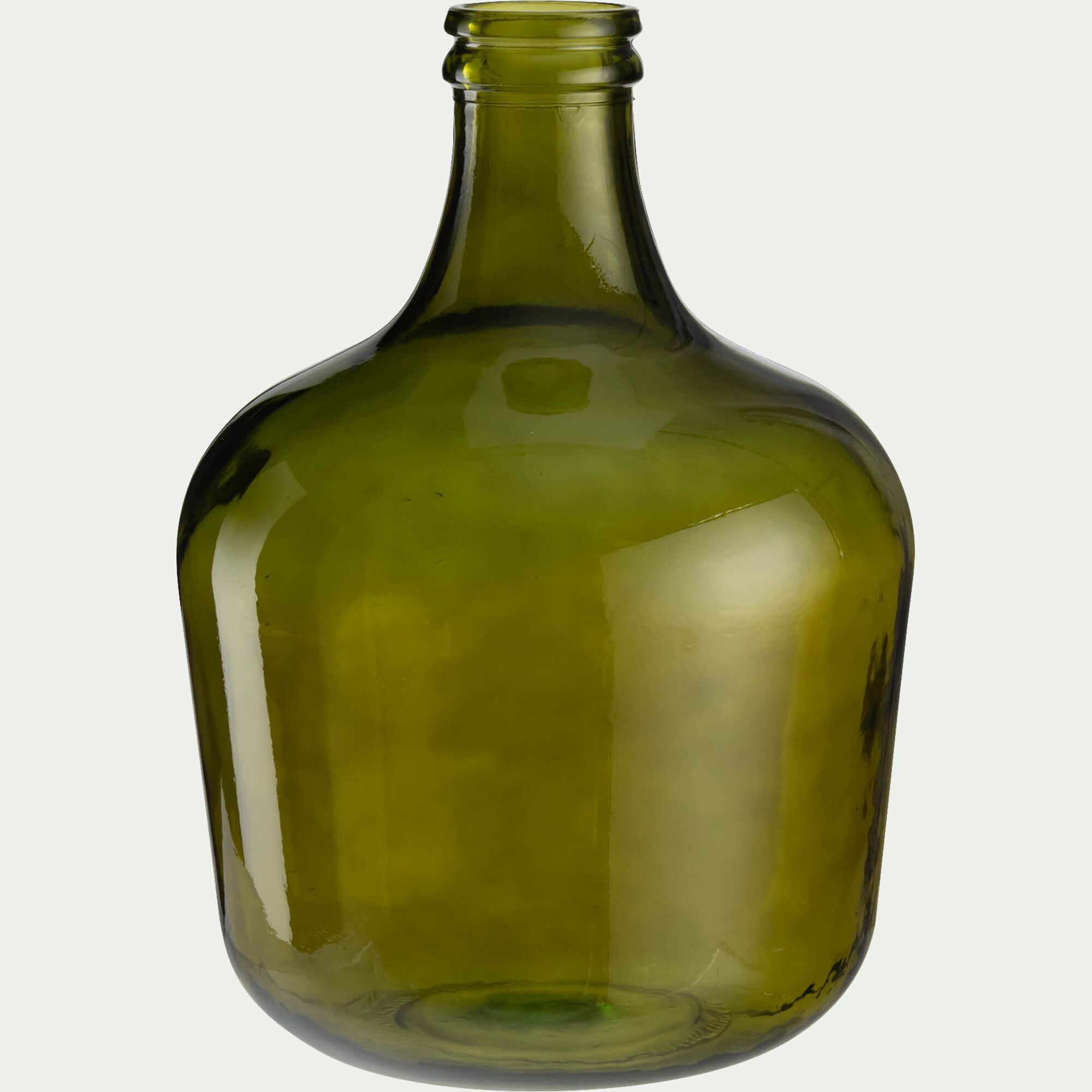 AUBERVILLE - Grand vase en verre recyclé H42cm - vert