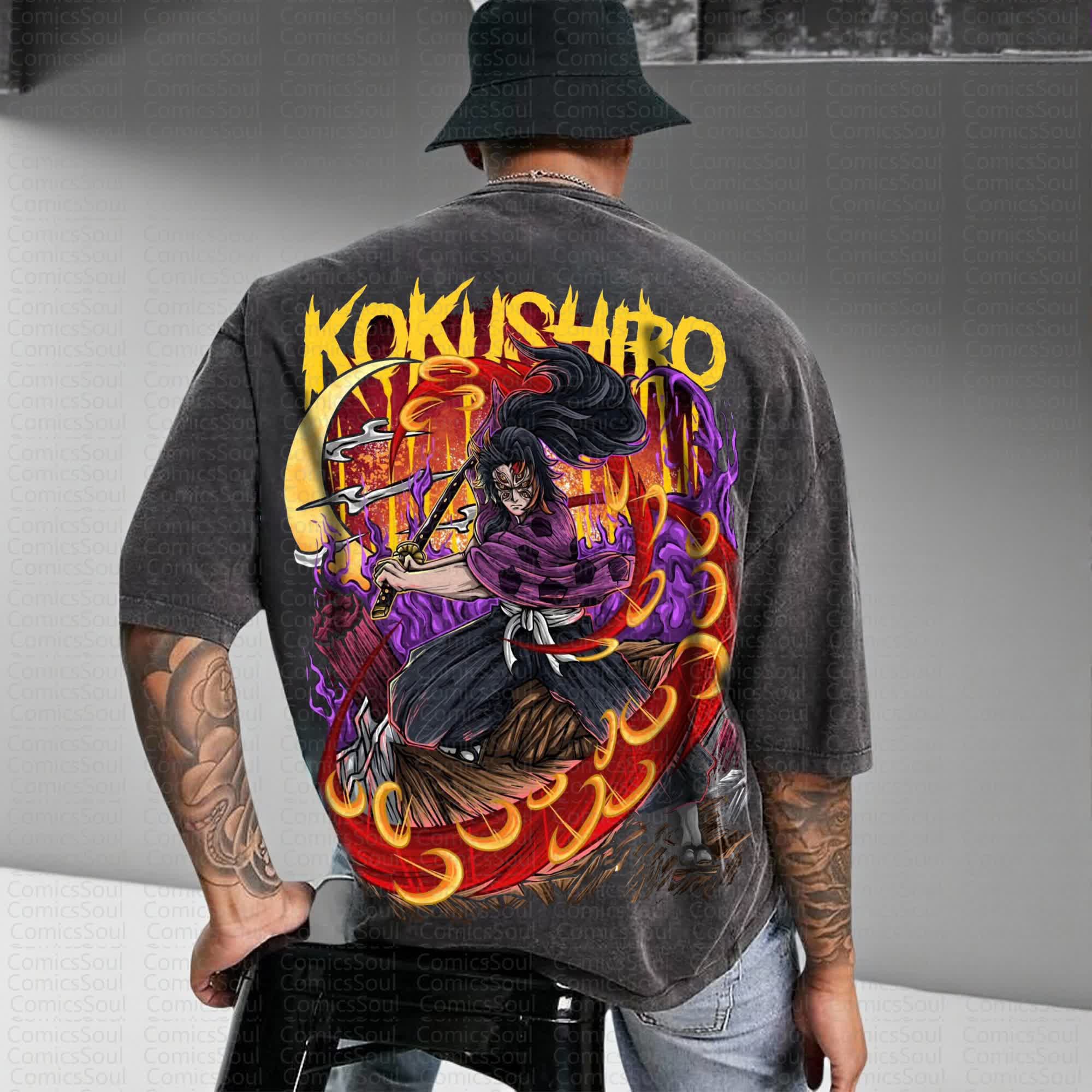 Unisex Anime Inspired Vintage Washed T-Shirt丨Comicssoul