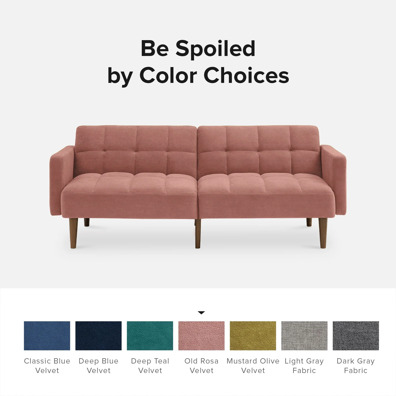 Mopio Aaron Futon Sofa Bed Old Rosa - Image 12