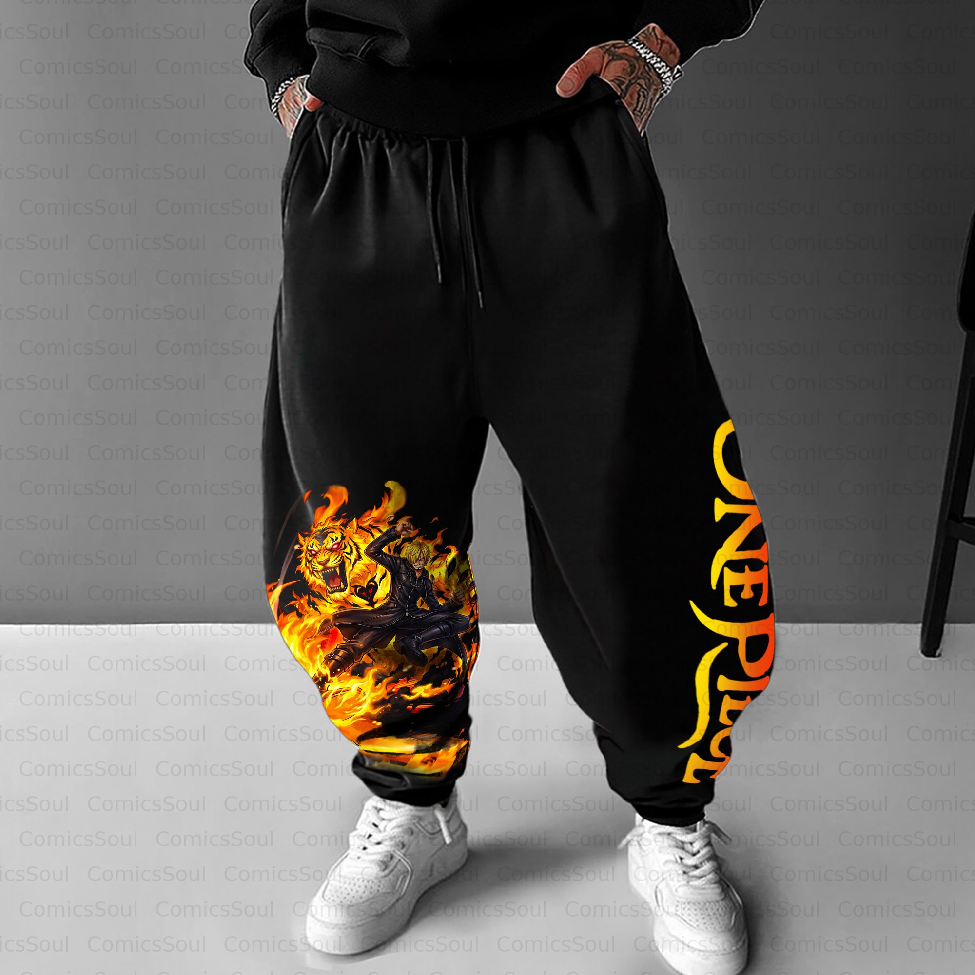 Unisex Casual Anime Streetwear Pant