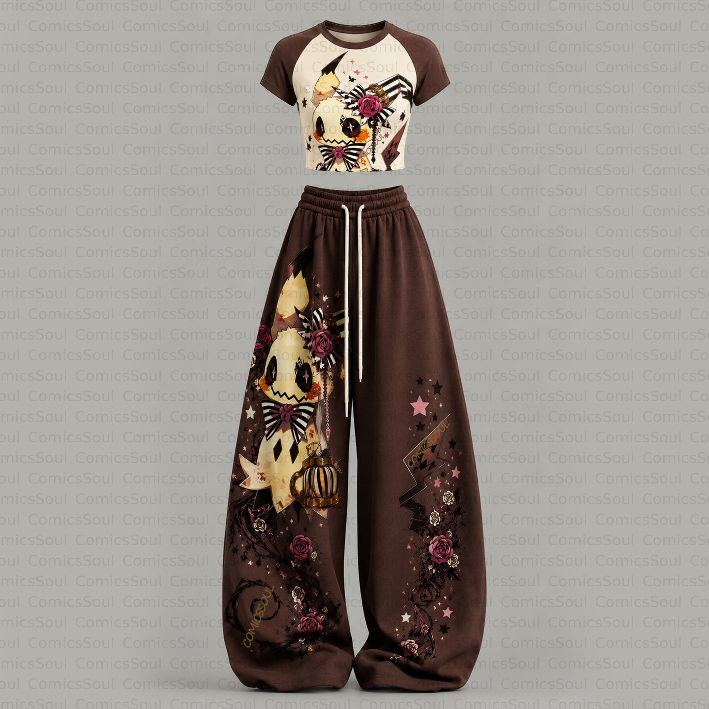 Pokémon T-Shirt & Elasticated Trousers Two-Piece Set