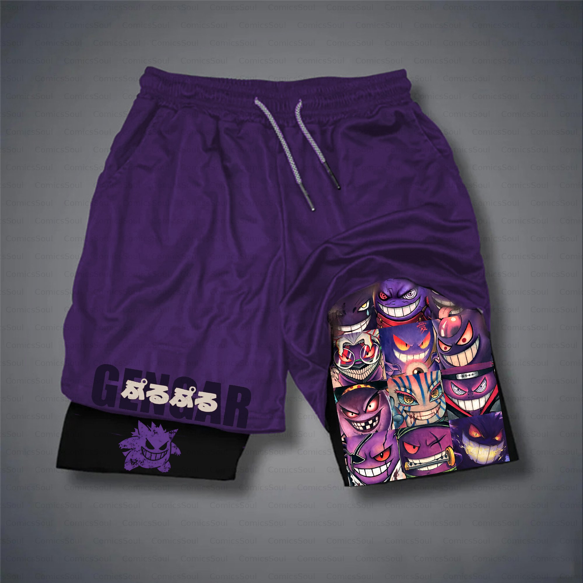 Unisex Casual Anime Streetwear Gym Shorts