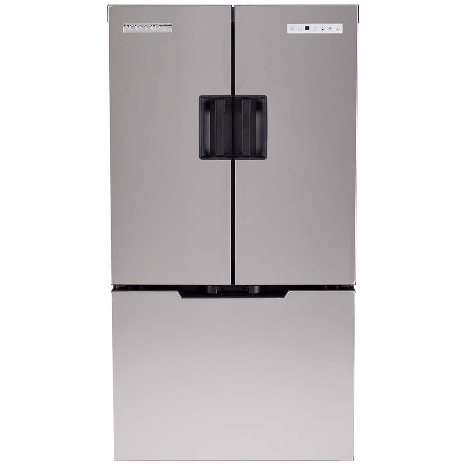 NORCOLD INC N20DCSS Polar Elite N20DC Stainless Steel DC Compressor RV Refrigerator with French Doors - 20 Cu. Ft