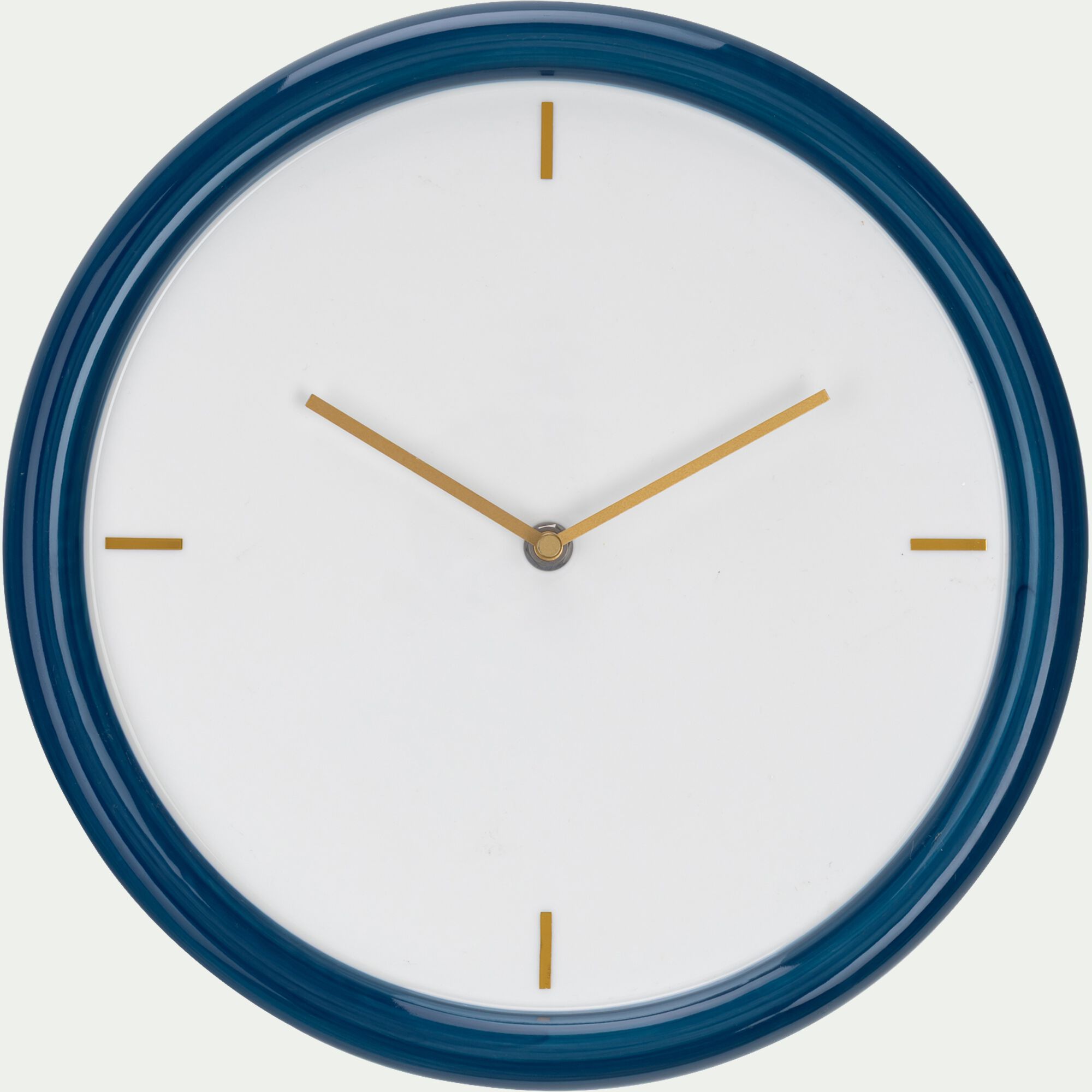 LODA - Horloge murale en porcelaine D30,2cm - bleu