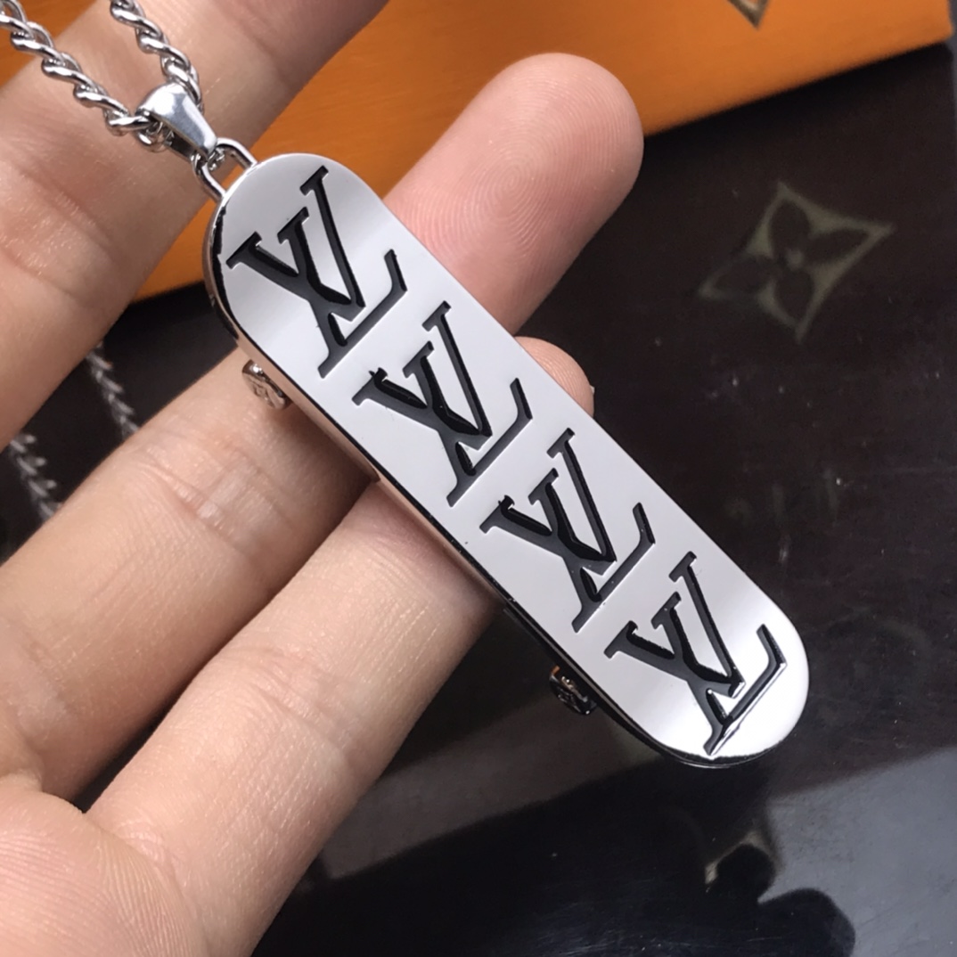 Louis Vuitton LV Skateboard Pendant Necklace - Original Replica Club