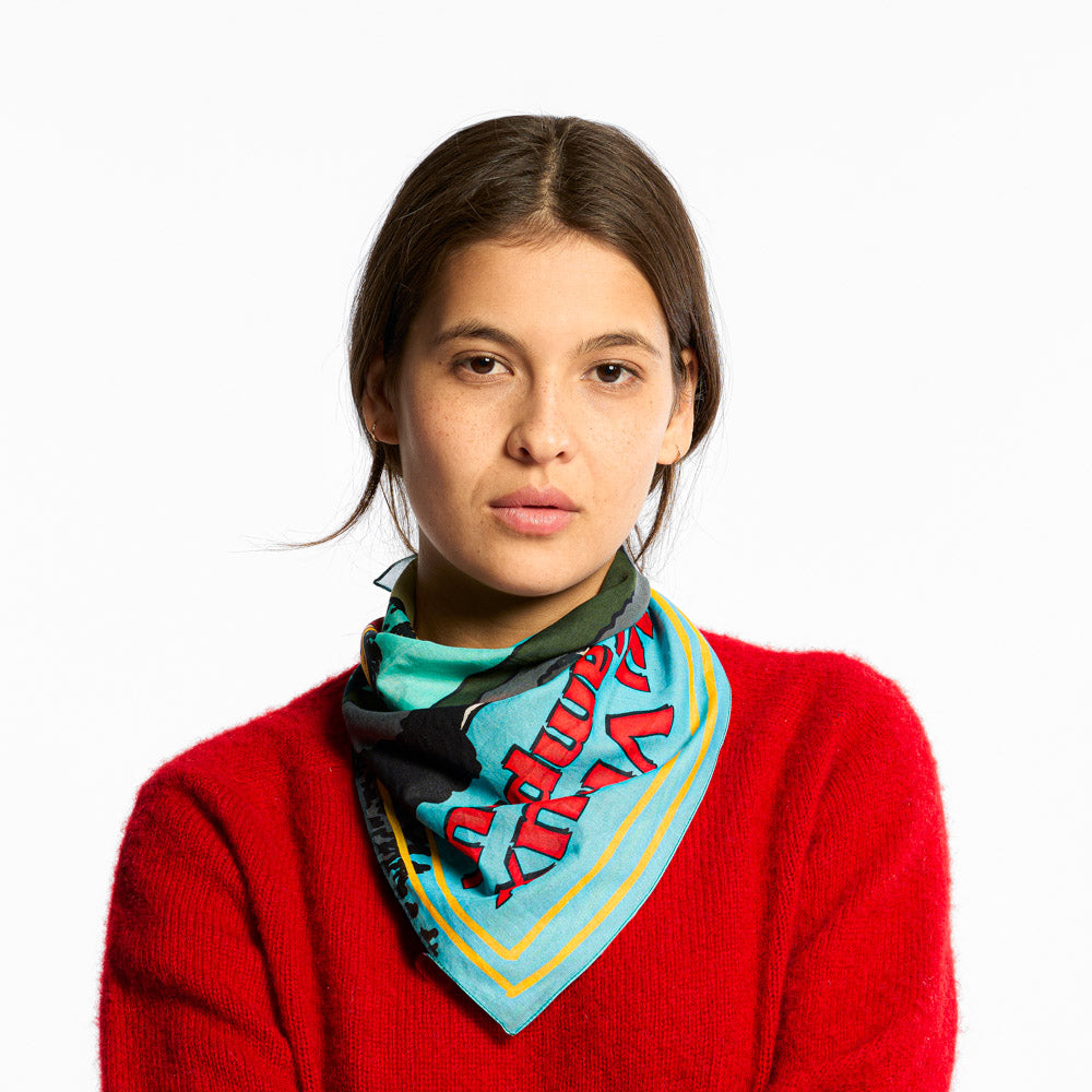 Au Vieux Campeur - Bandana Camping - Blanc Multi