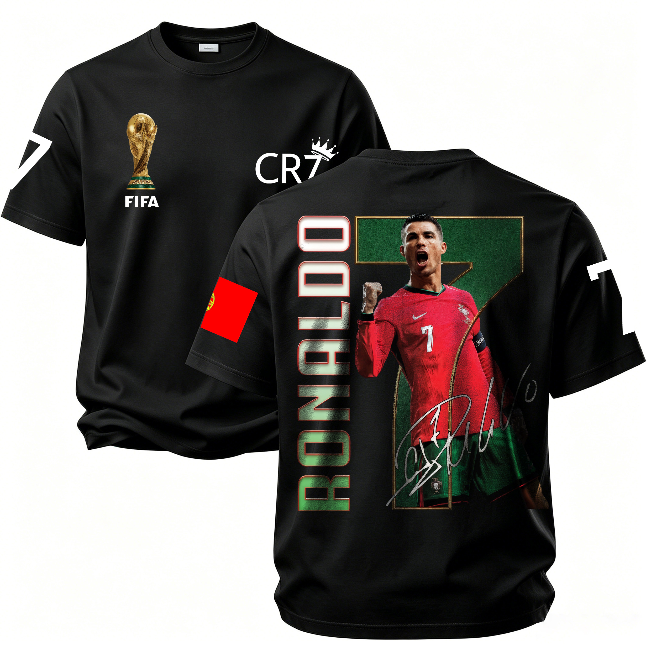 Soccer Star Celebration And Autograph Session On The Court Printed Unisex Oversized T-shirt