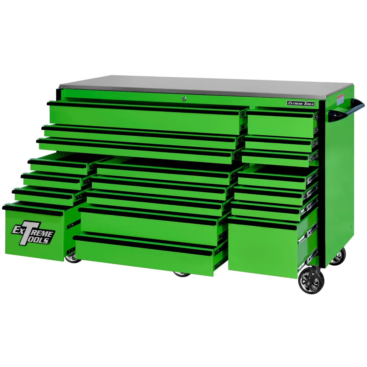 Extreme Tools 72-in x 30-in 19-Drawer Roller Cabinet With 250 lb Drawer Slides - RX723019RC-250 - Image 16 Extreme Tools 72-in x 30-in 19-Drawer Roller Cabinet With 250 lb Drawer Slides - RX723019RC-250 - Image 16