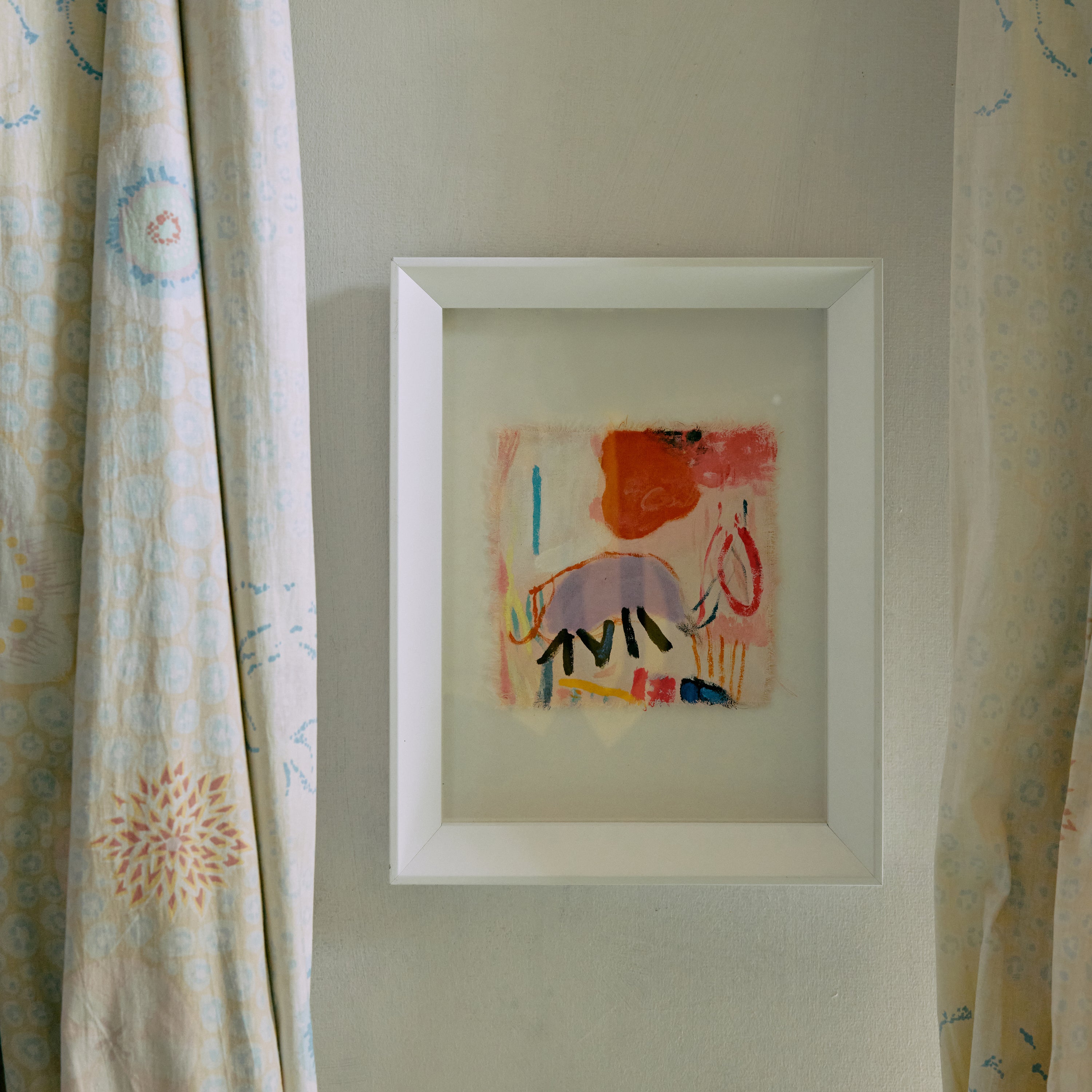 HKliving Abstract Framed Schilderij - Scribbles