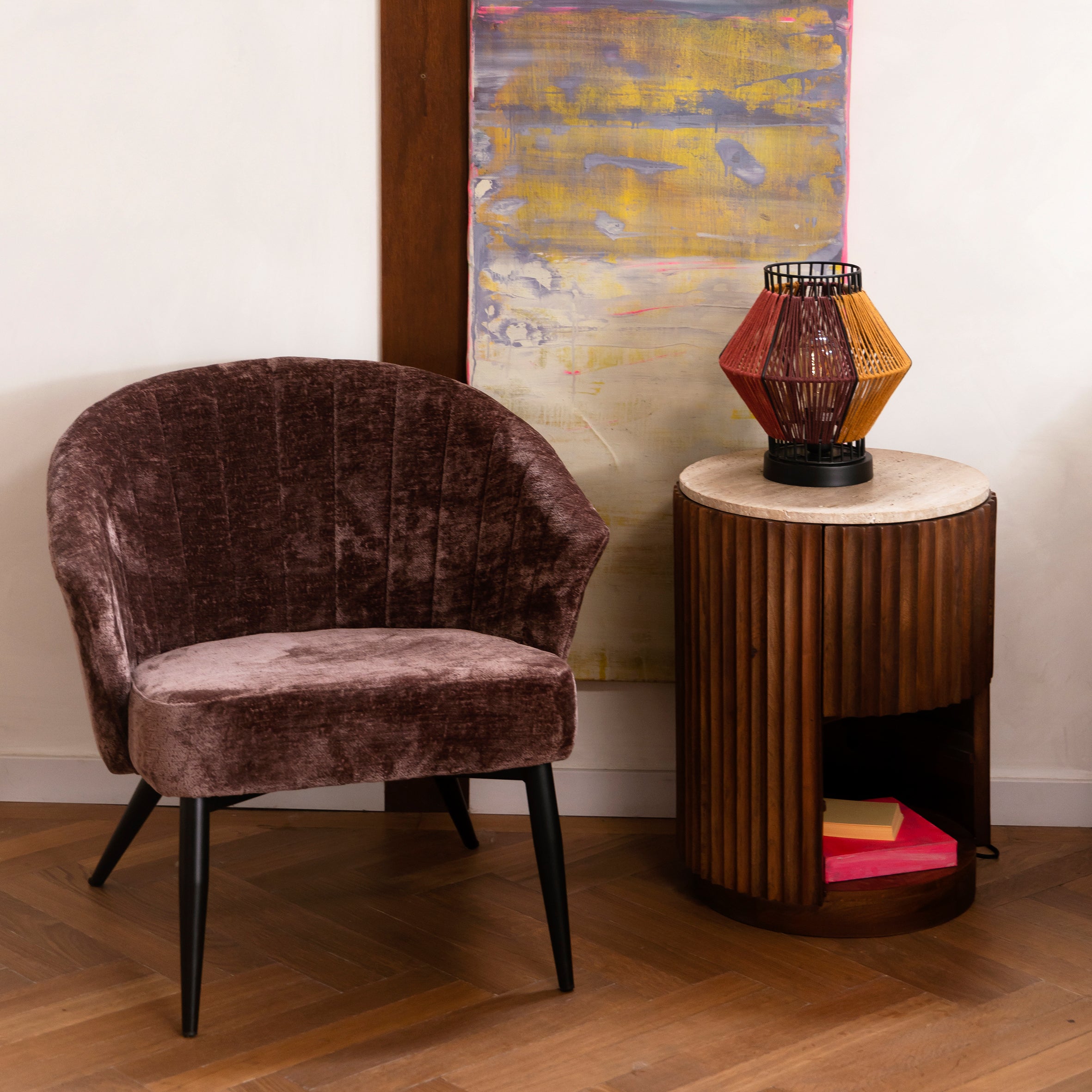 Dutchbone Georgia Fauteuil - Paars