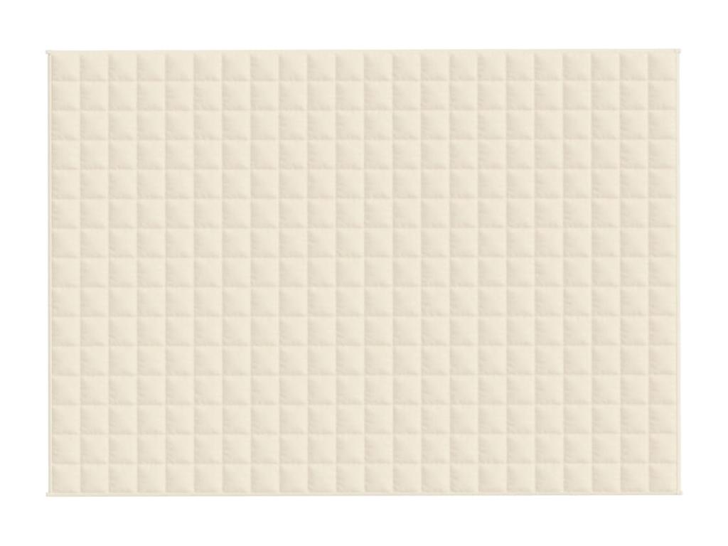 Pratcas Manta con peso tela color crema claro 155x220 cm 11 kg