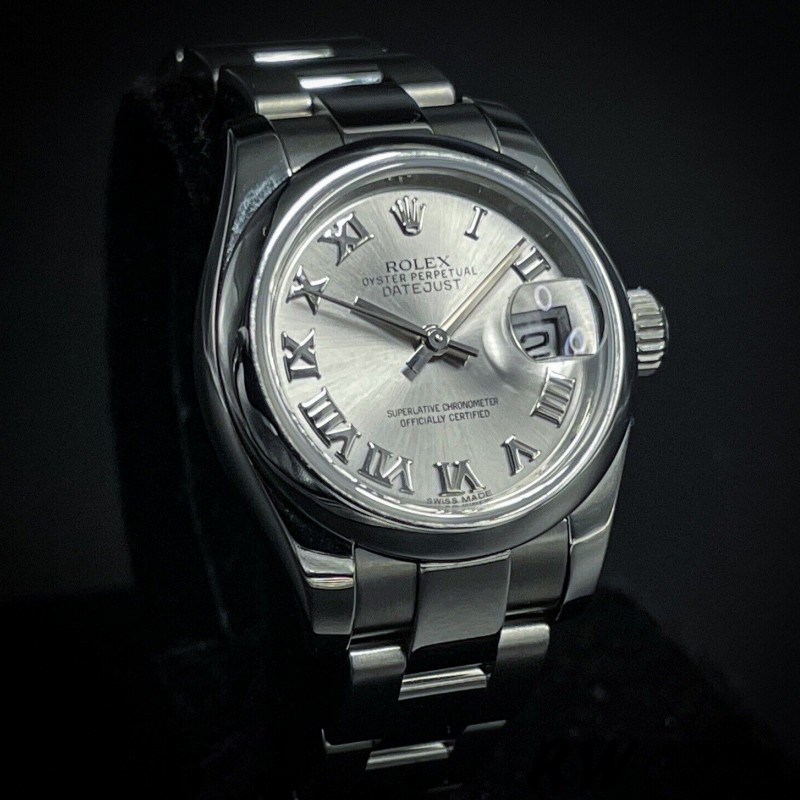 Rolex Datejust 179160 Oyster Bracelet Silver Roman Dial 26MM Lady Replica Watch