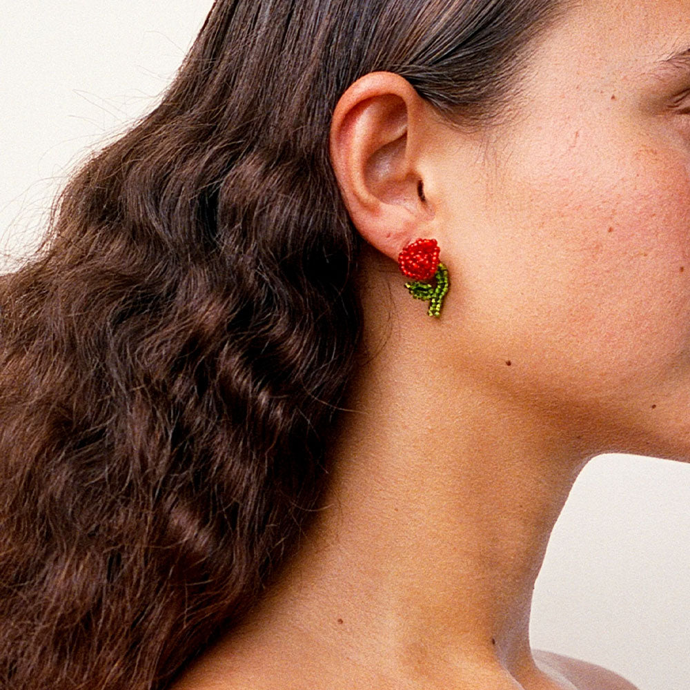 Pura Utz - Boucles d'oreilles Ear Stick Rose - Rose