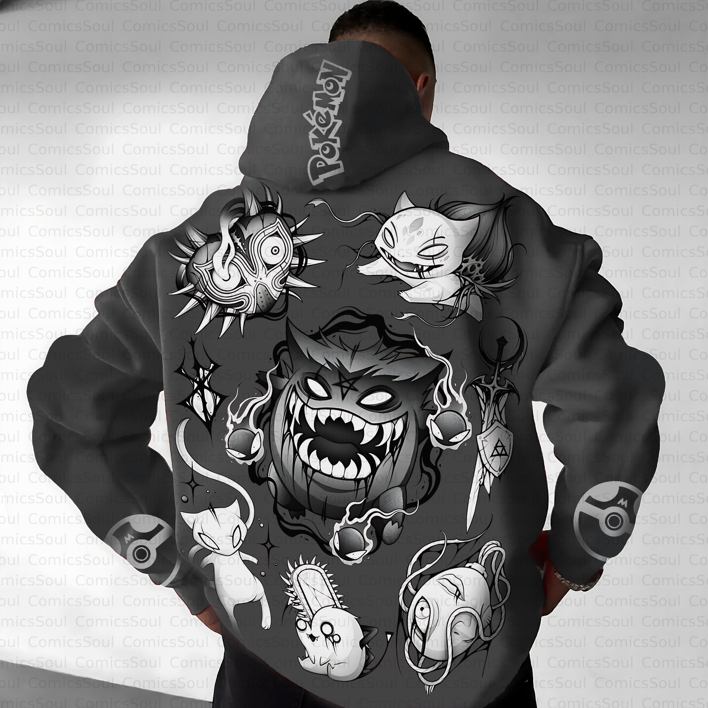Unisex Anime Inspired Vintage Plush Hoodie