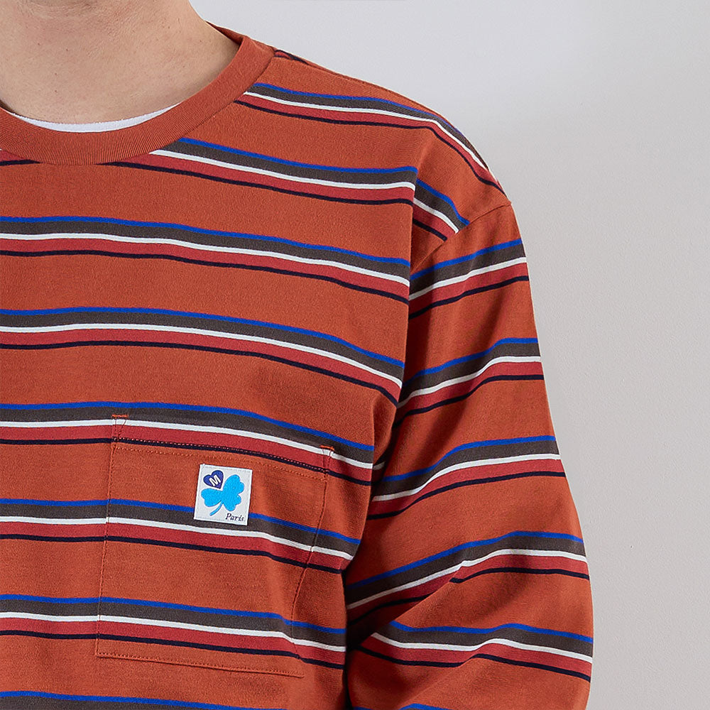 Merci - T-shirt Vadim Stripes LS - Hearth