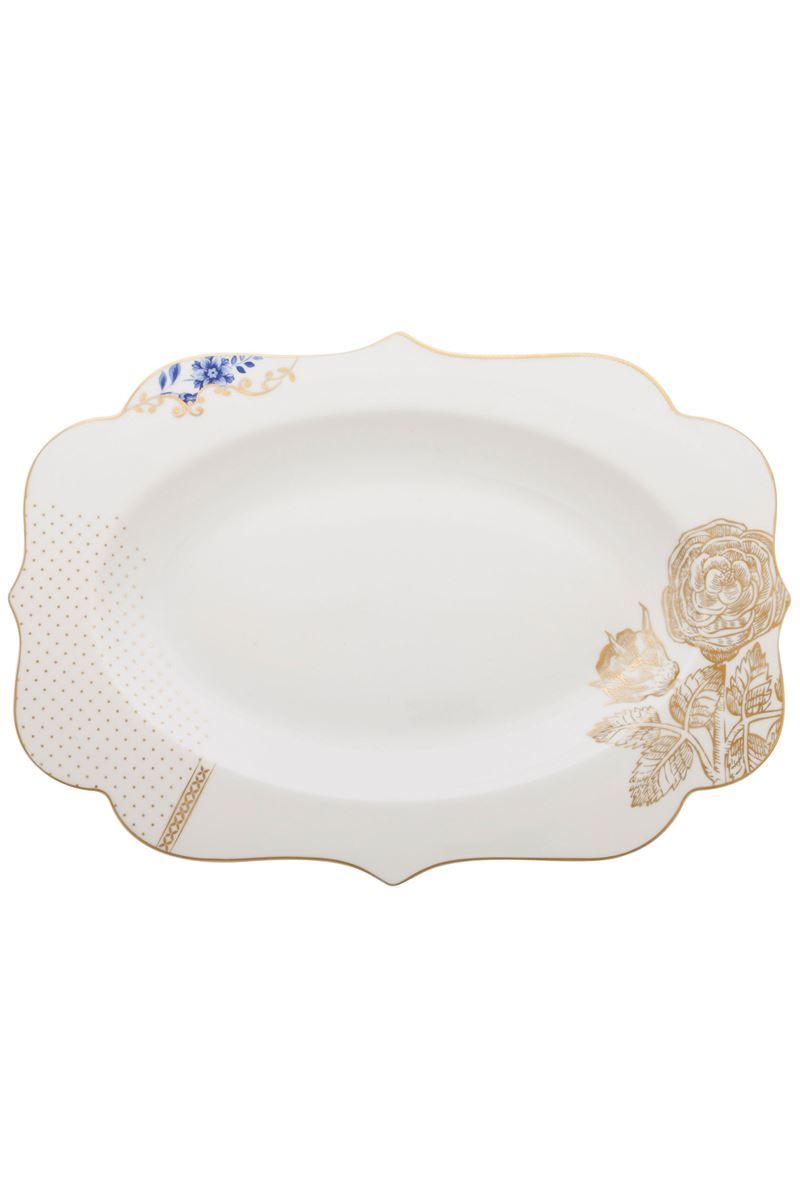 Oval Platter Royal White 40x28.5cm