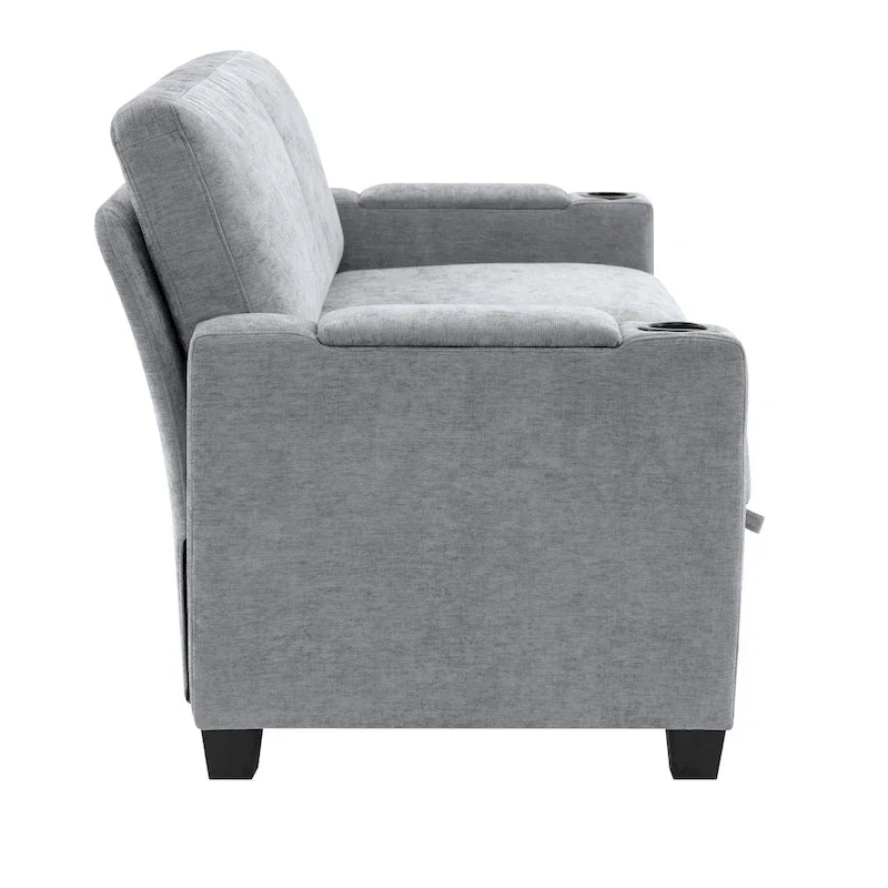 Versatile Chenille Storage Loveseat Sofa