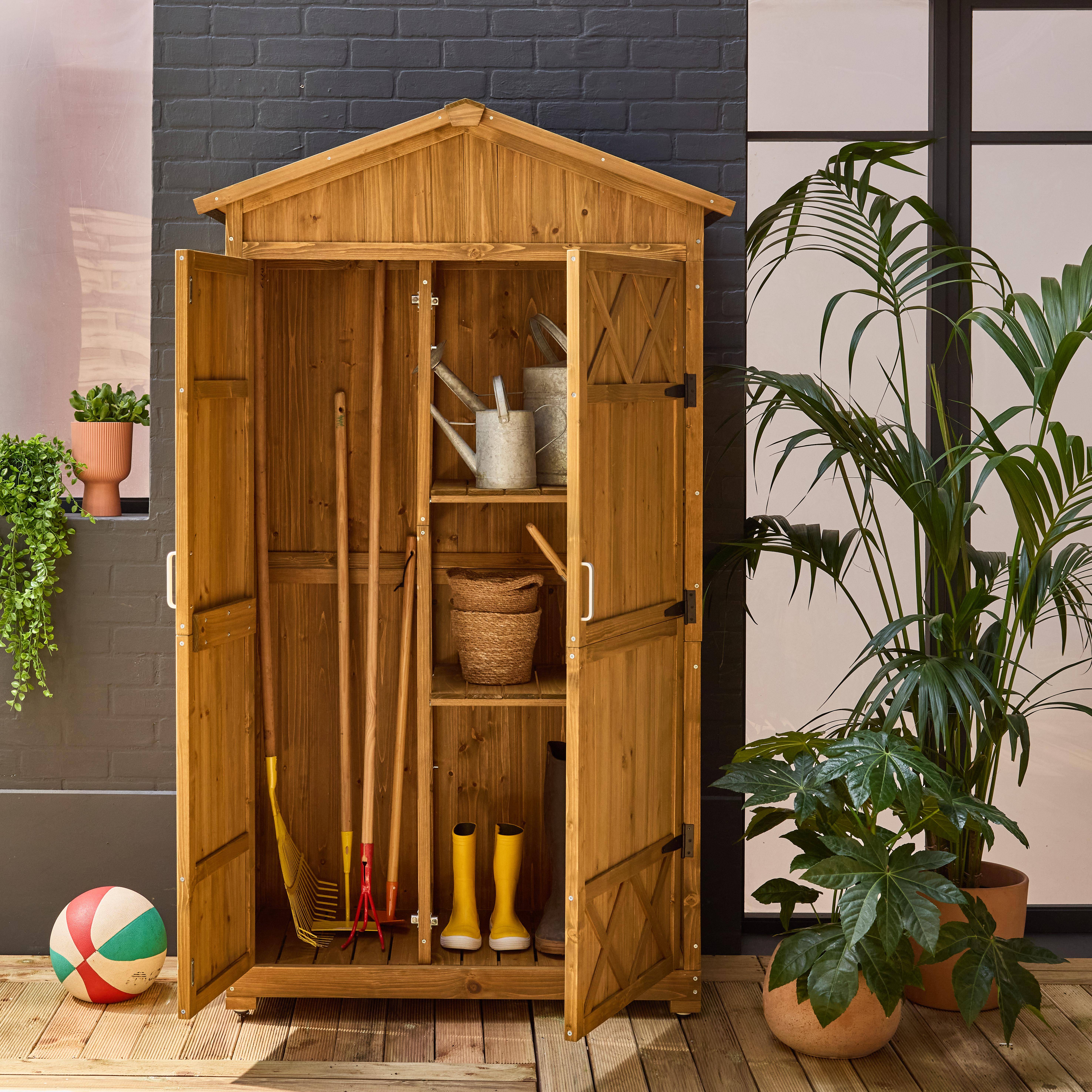 Ancolie - Caseta de jardín de 105cm en madera de abeto