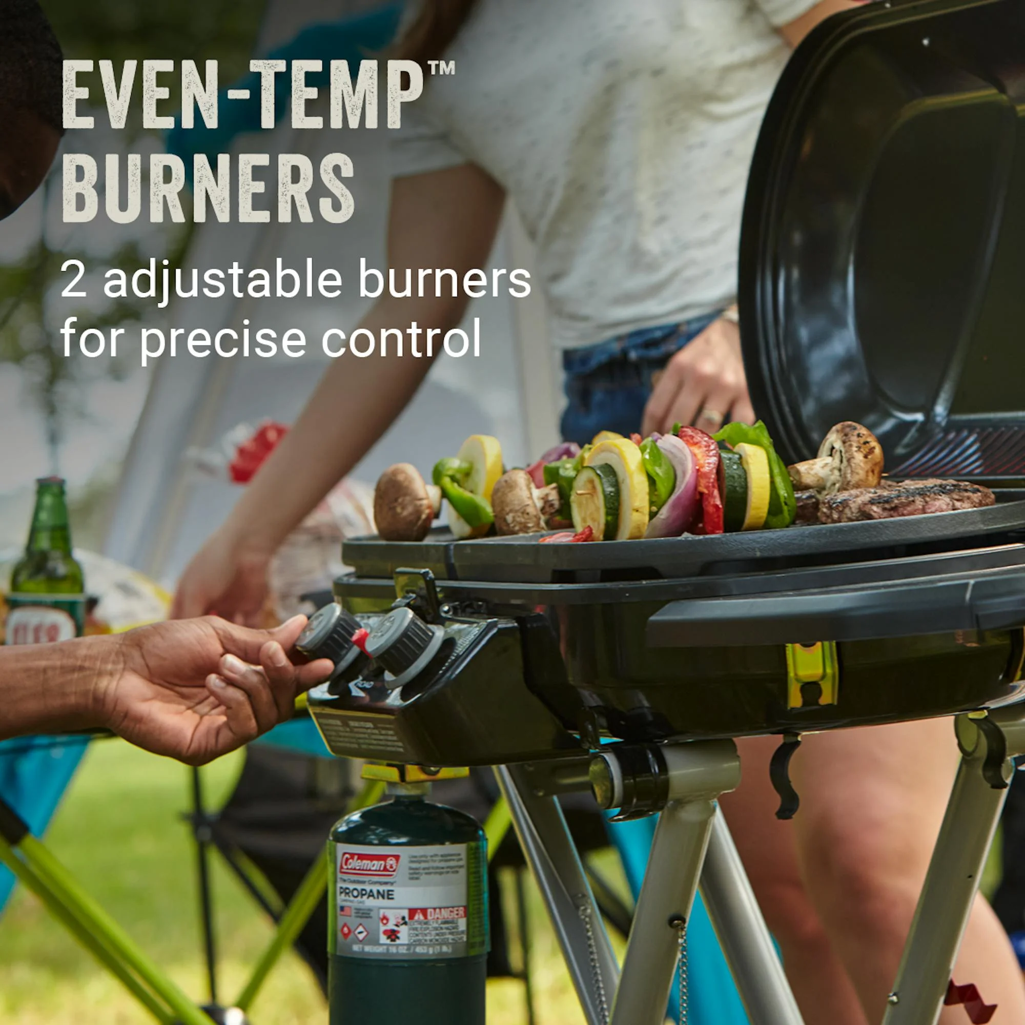 Coleman RoadTrip? X-Cursion 2 Burner Propane Gas Portable Grill - Image 6