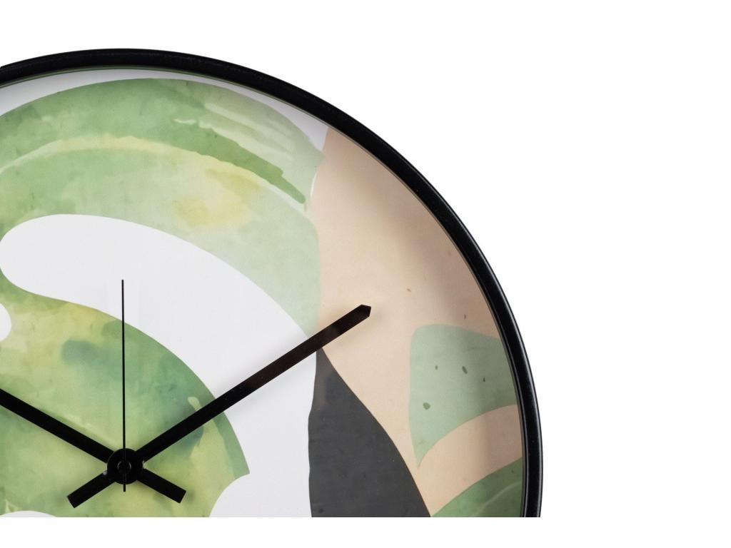 Reloj Pared Metal Natural Hojas 40x4,5x40 Cm