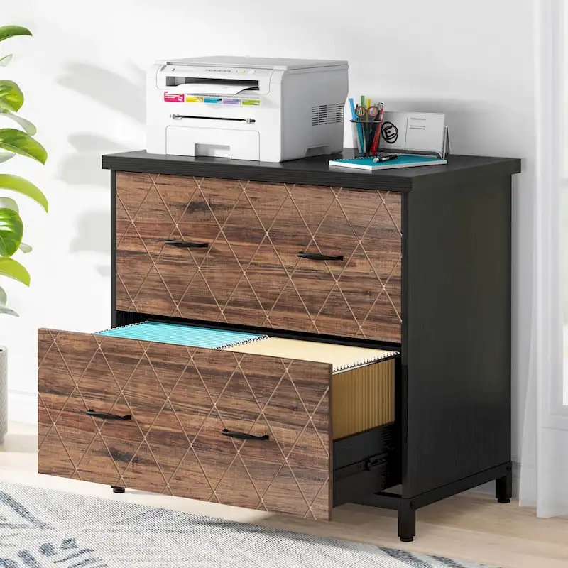 2-Drawer Lateral File Cabinet for Office Organization