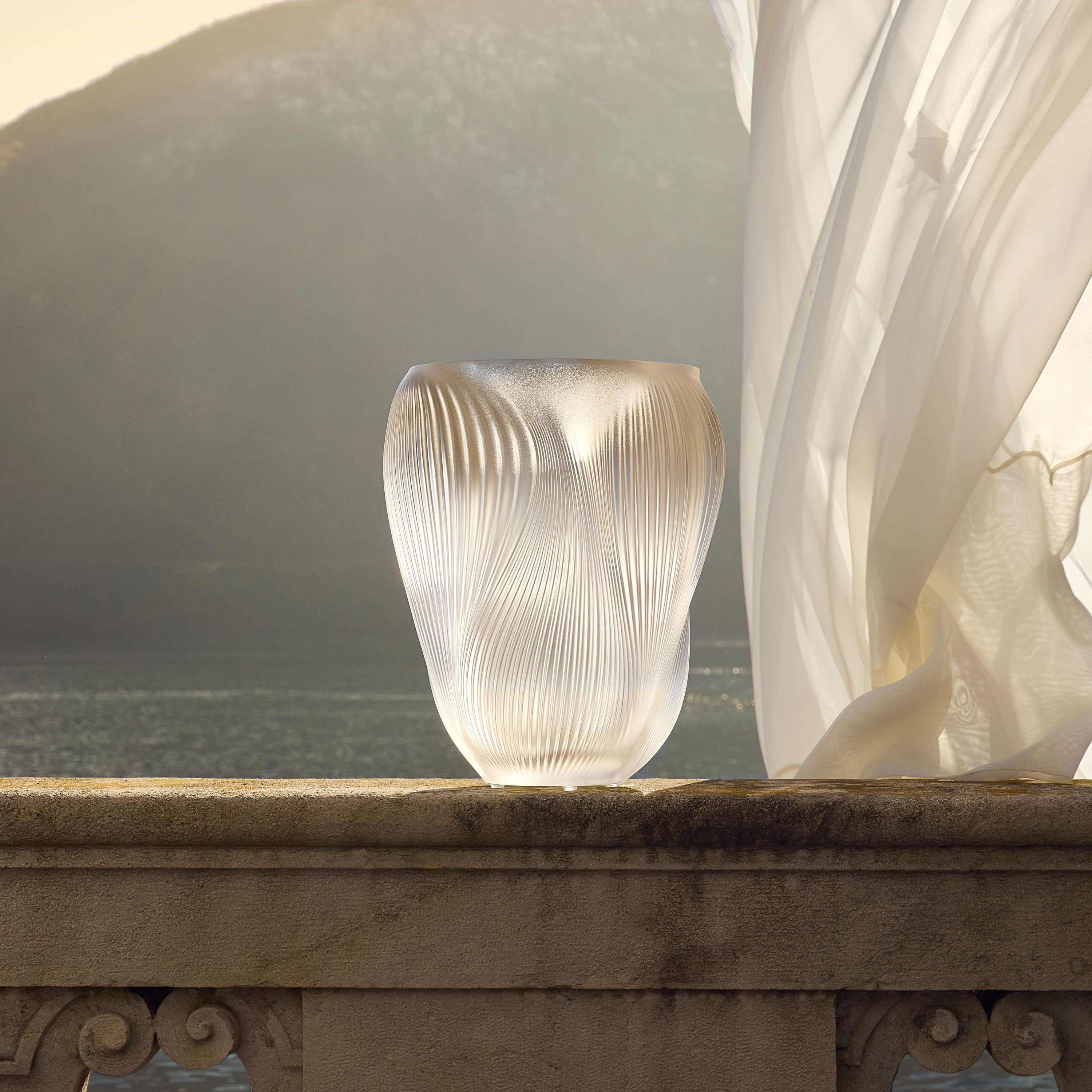 VASE ALIZÉ GRAND MODÈLE - CRISTAL INCOLORE