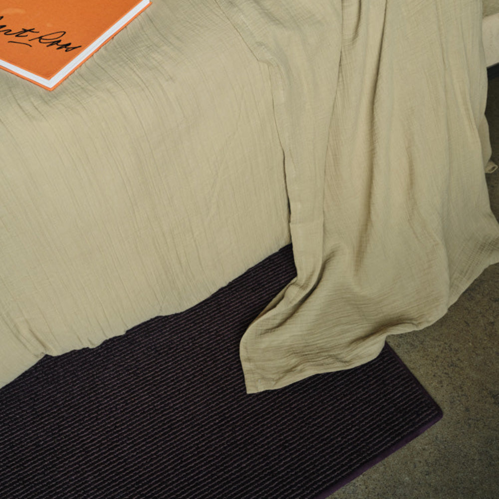Drap plat en gaze de coton - Vert Saint Louis